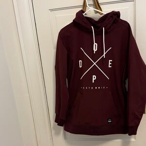 DOPE Maroon Hoodie for Men
